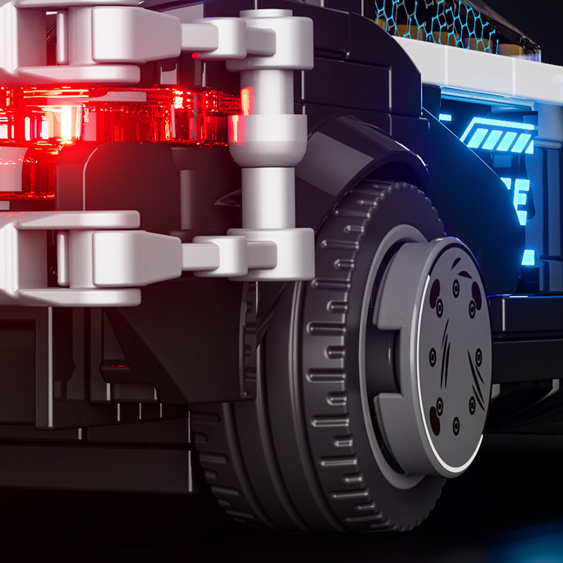 FUNWHOLE - Police Patrol Car 372PCS - Building Block Toy- USA(Ship to USA)