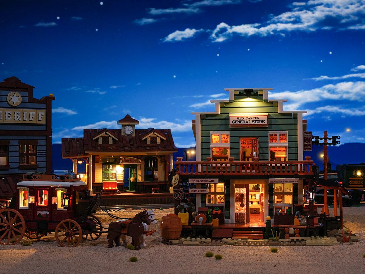 FUNWHOLE - General Store 1895PCS - Building Block Toy- USA(Ship to USA)