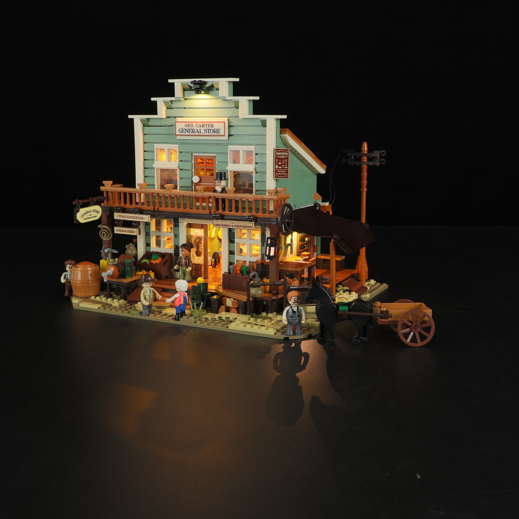 FUNWHOLE - General Store 1895PCS - Building Block Toy- USA(Ship to USA)