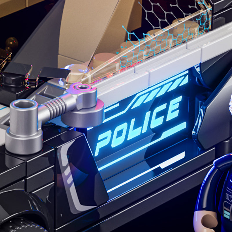FUNWHOLE - Police Patrol Car 372PCS - Building Block Toy- USA(Ship to USA)