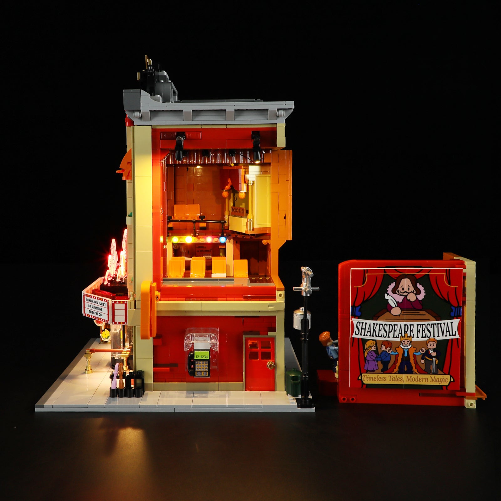 FUNWHOLE - Balcony Theatre 2445PCS - Building Block Toy- USA(Ship to USA)