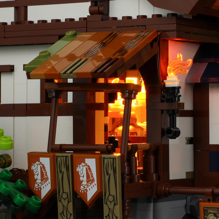 FUNWHOLE - Medieval Market 2614PCS - Building Block Toy- USA(Ship to USA)