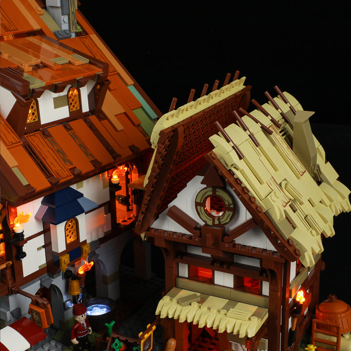 FUNWHOLE - Medieval Market 2614PCS - Building Block Toy- USA(Ship to USA)