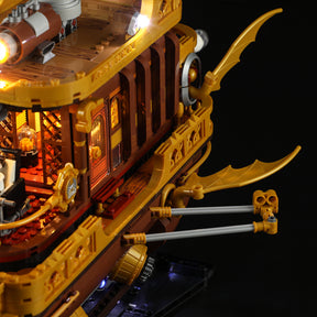 FUNWHOLE - Steampunk Airship: Light Catcher 1641PCS - Building Block Toy- USA(Ship to USA)