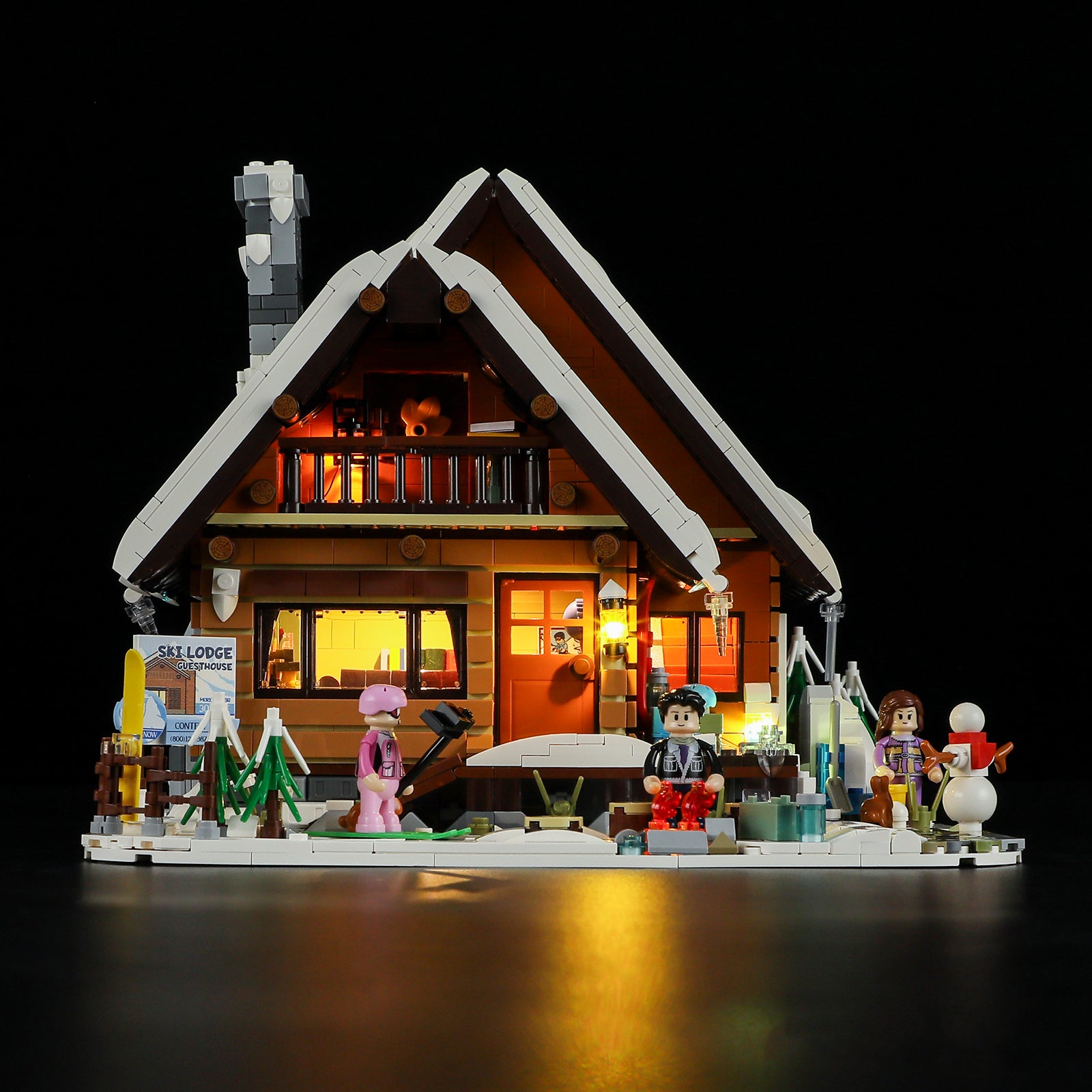 FUNWHOLE - Ski Lodge 2187PCS - Building Block Toy- USA (Ship to USA)
