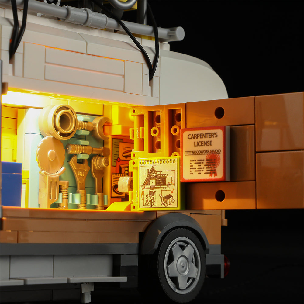 FUNWHOLE - Carpentry Van 496PCS - Building Block Toy- USA(Ship to USA)