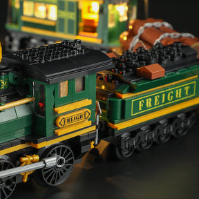 FUNWHOLE - Western Freight Train 1524PCS - Building Block Toy- USA (Ship to USA)