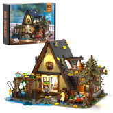 FUNWHOLE - A-Frame Cabin 2061 PCS - Building Block Toy- USA(Ship to USA)