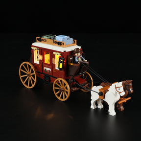 FUNWHOLE - Western Stagecoach 293PCS - Building Block Toy- USA(Ship to USA)