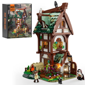 FUNWHOLE - Medieval Apothecary Shop 1470PCS - Building Block Toy- USA(Ship to USA)