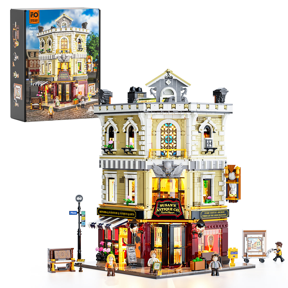 FUNWHOLE - Antique Store (Antique Co.) 2847PCS - Building Block Toy- USA(Ship to USA)