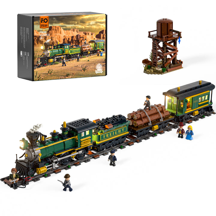 Lumibricks Western Freight Train 1524PCS - Building Block Toy - USA (Ship to USA)