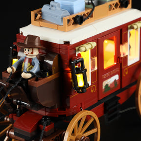 FUNWHOLE - Western Stagecoach 293PCS - Building Block Toy- USA(Ship to USA)