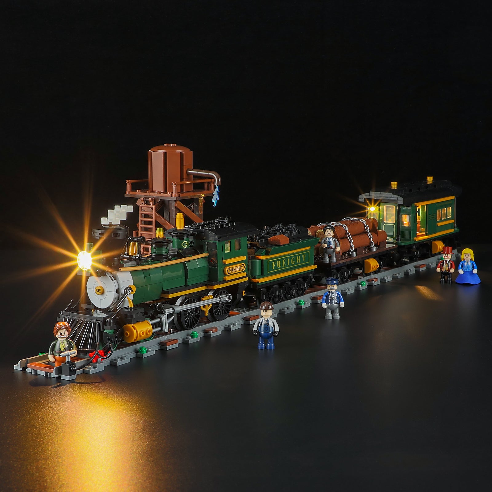 Lumibricks Western Freight Train F9036 – LED Steam Locomotive Lumibricks Western Freight Train F9036 – LED Steam Locomotive