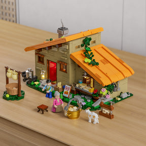 FUNWHOLE - Farmstead Cheese House 867PCS - Building Block Toy- USA (Ship to USA)