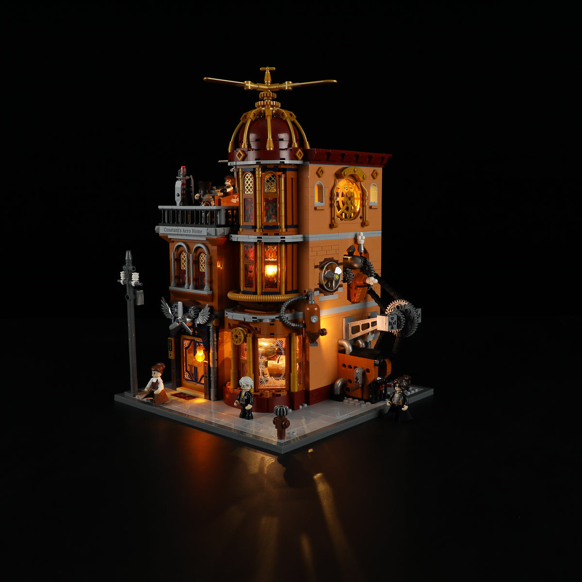 FUNWHOLE - Steampunk Flying Club 1858PCS - Building Block Toy- USA(Ship to USA)