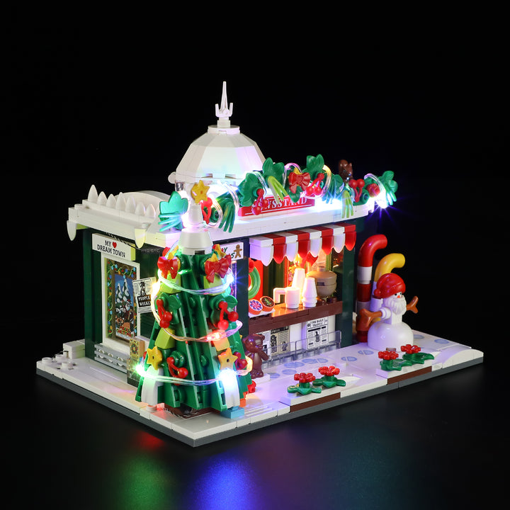 FUNWHOLE - Christmas Newsstand 718PCS-Remaining 200 Sets - Building Block Toy- USA(Ship to USA)