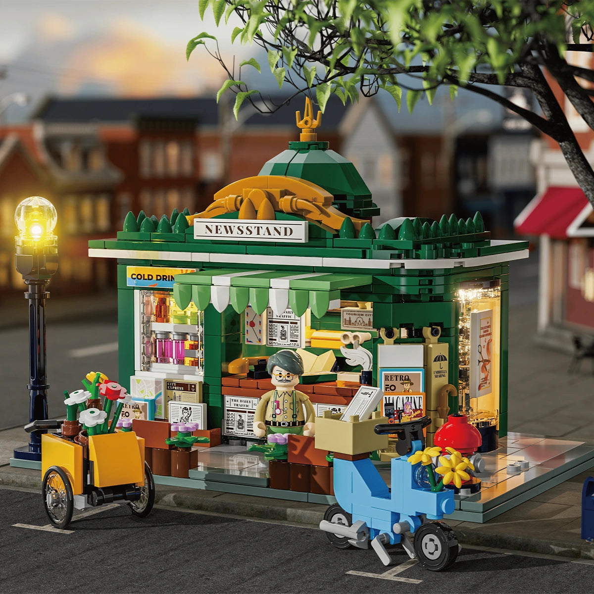 Lumibricks Newsstand building set product photo