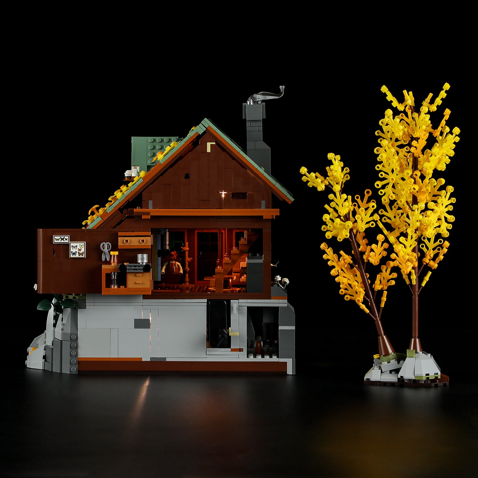 FUNWHOLE Christmas Ski Cabin Building Blocks Set with Lighting, 2187 Pieces Collection of Snowhouses with LED Light Winter Toys for Adults and Boys FUNWHOLE Christmas Ski Cabin Building Blocks Set with Lighting, 2187 Pieces Collection of Snowhouses with LED Light Winter Toys for Adults and Boys