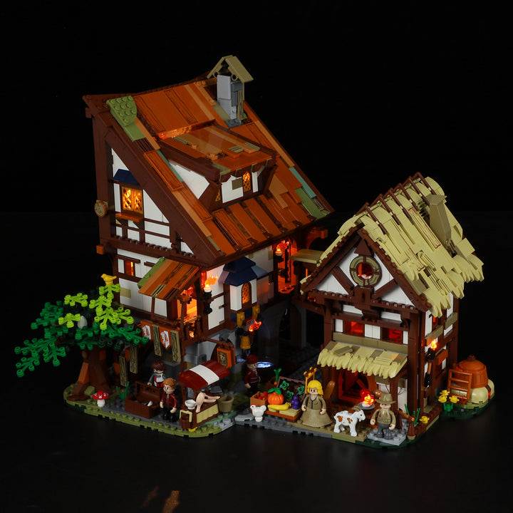FUNWHOLE - Medieval Market 2614PCS - Building Block Toy- USA(Ship to USA)
