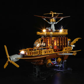 FUNWHOLE - Steampunk Airship: Light Catcher 1641PCS - Building Block Toy- USA(Ship to USA)