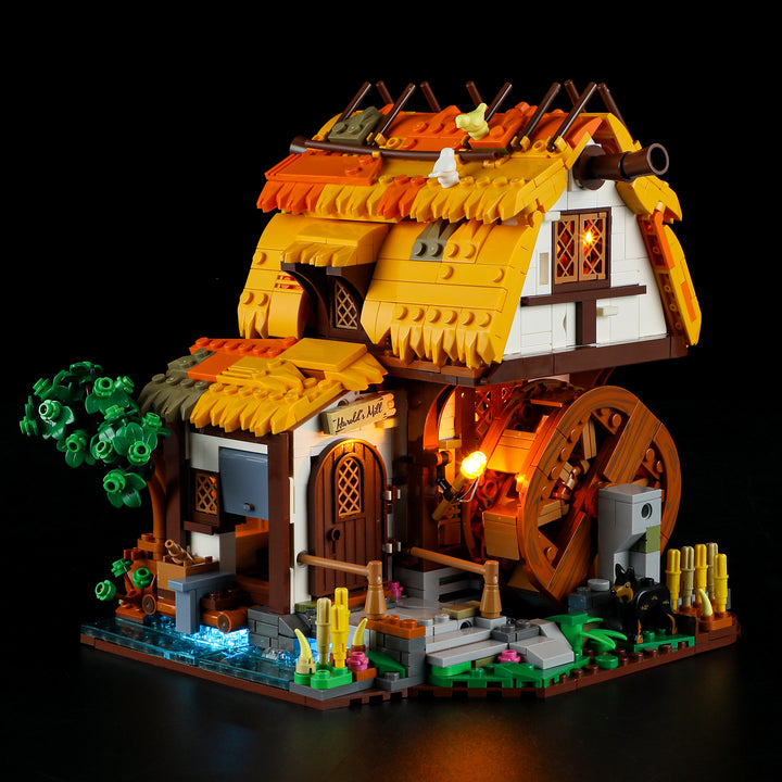 Lumibricks Medieval Water Mill 1278PCS - Building Block Toy - USA(Ship to USA)