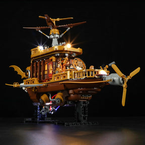 FUNWHOLE - Steampunk Airship: Light Catcher 1641PCS - Building Block Toy- USA(Ship to USA)