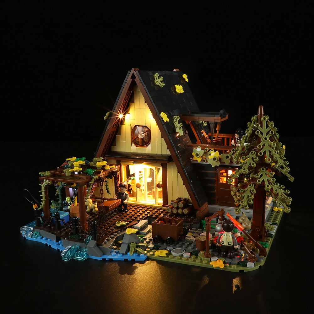 FUNWHOLE - A-Frame Cabin 2061 PCS - Building Block Toy- USA(Ship to USA)