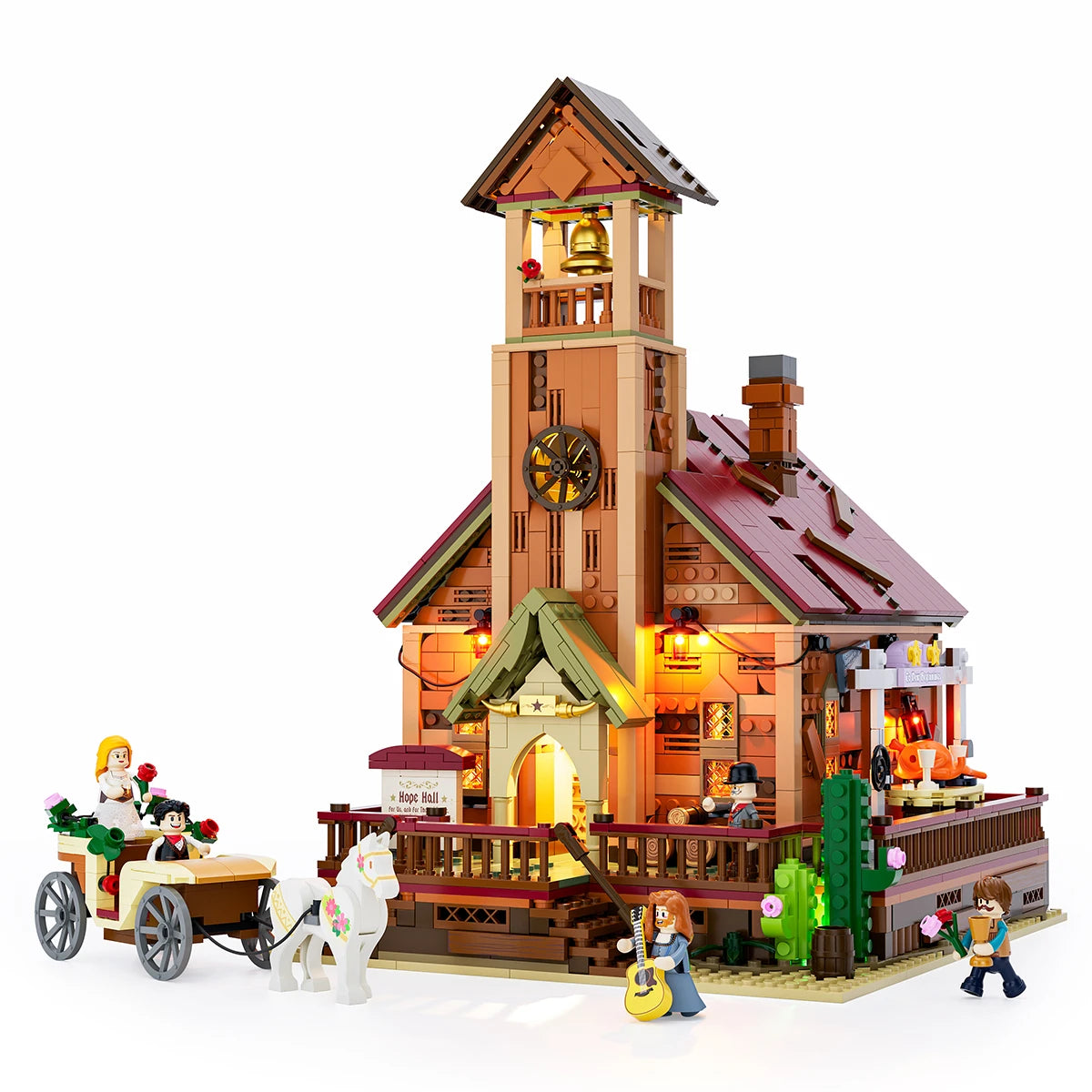 LUMIBRICKS LEDs Building Set | Wild West Meeting Hall – Lumibricks