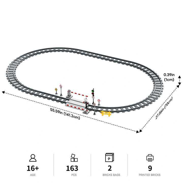 Lumibricks Building Blocks | Train Track Expansion Accessories