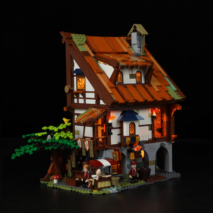 FUNWHOLE - Medieval Market 2614PCS - Building Block Toy- USA(Ship to USA)