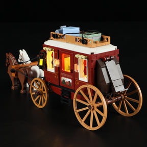 FUNWHOLE - Western Stagecoach 293PCS - Building Block Toy- USA(Ship to USA)