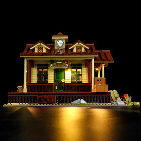 FUNWHOLE - West Train Station 1974PCS - Building Block Toy- USA (Ship to USA)