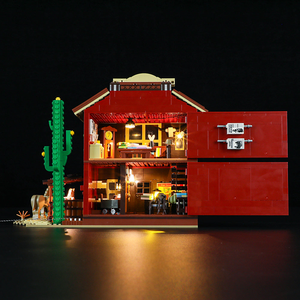 FUNWHOLE - Old West Post Office 1692PCS - Building Block Toy- USA(Ship to USA)