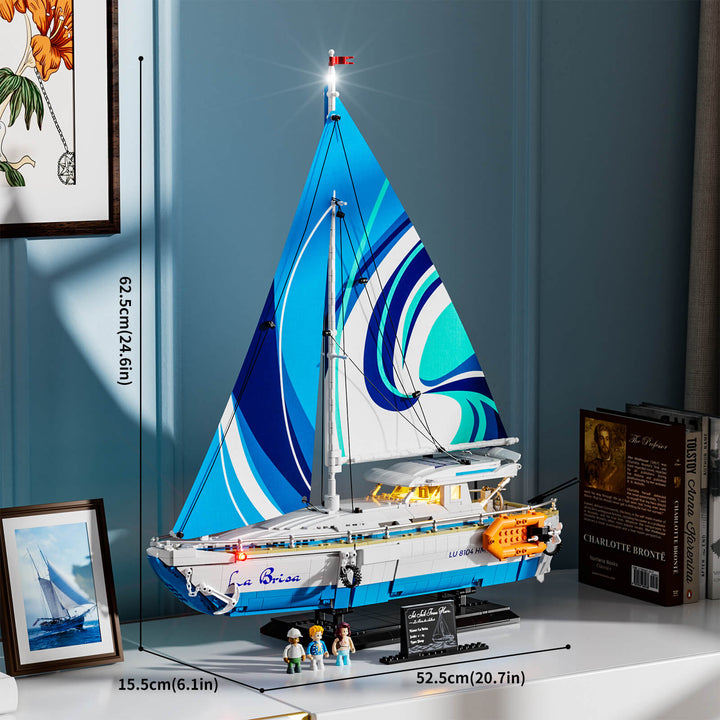 Lumibricks The Sailboat: La Brisa F9074 - size