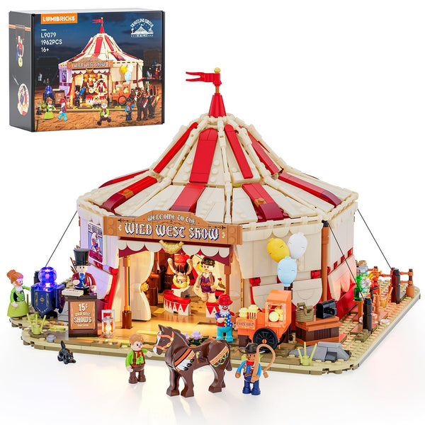 Lumibricks Traveling Circus L9079 – LED The Old West Set