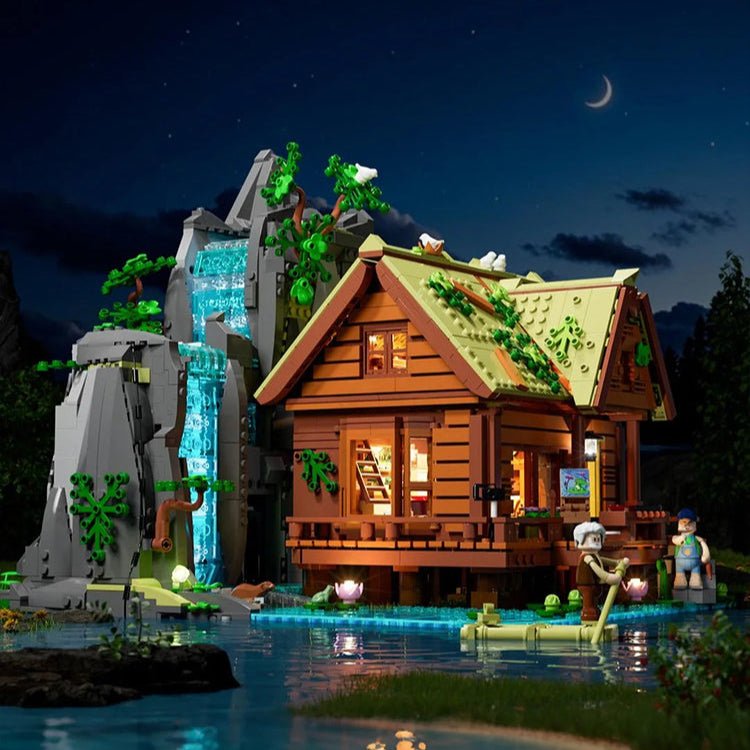 Lumibricks Waterfall Cabin L9083 – LED Retro House Set