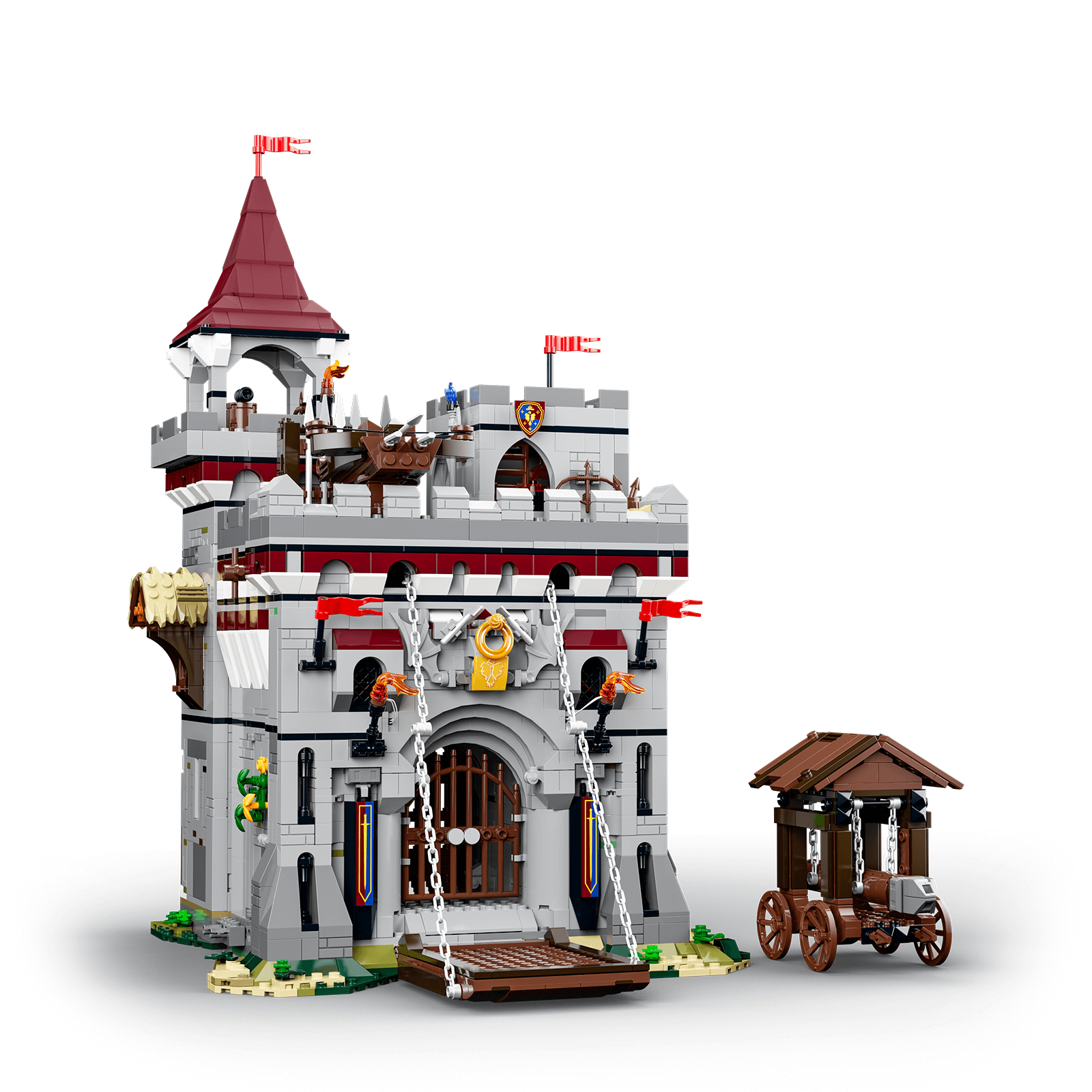 Armory Building LUMIBRICKS Castle Armory — Medieval Armory Building Set – Lumibricks