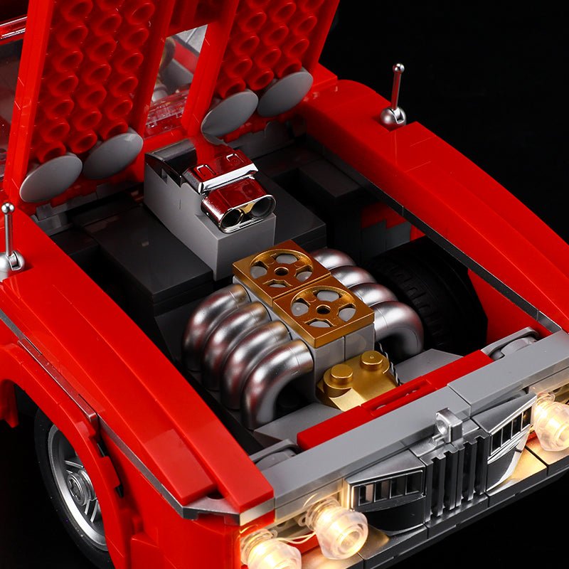 Lumibricks Big Red Low Rider L9093 – LED Collectible Custom Car