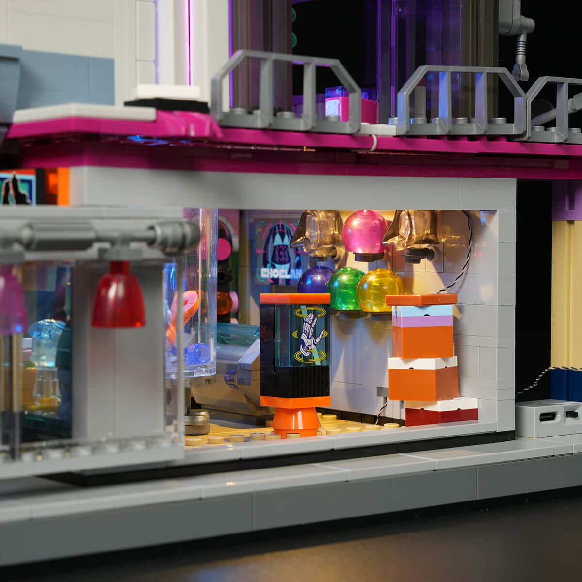 Side angle showing the building depth and architectural details