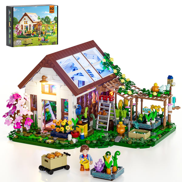Lumibricks Home Greenhouse F9059 – LED Brick Garden Room Building Set