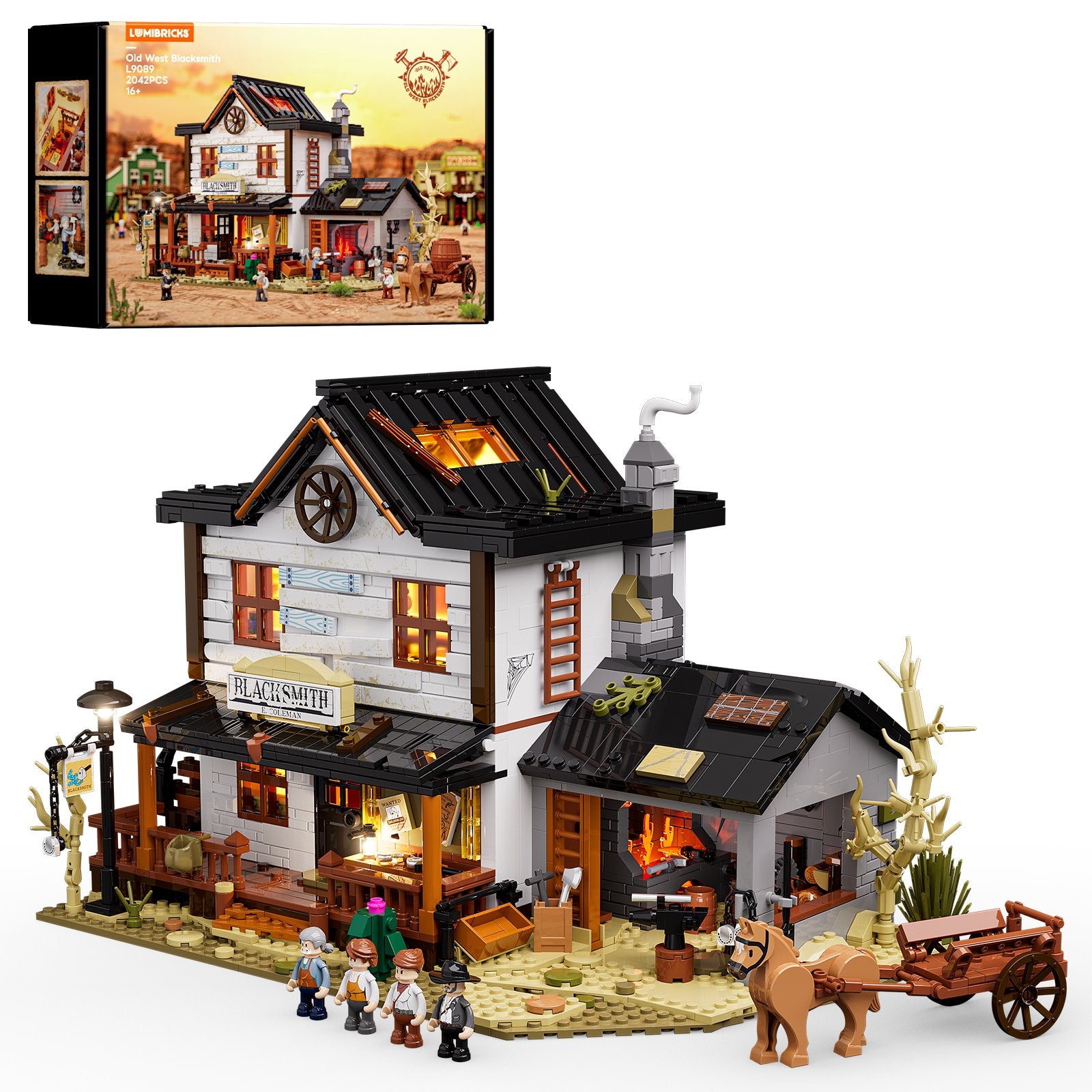 L9089-LUMIBRICKS Old West Blacksmith V1.0(Ⅰ)