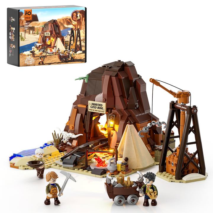 Lumibricks Old West Gold Mine 658PCS - Building Block Toy - USA(Ship to USA)