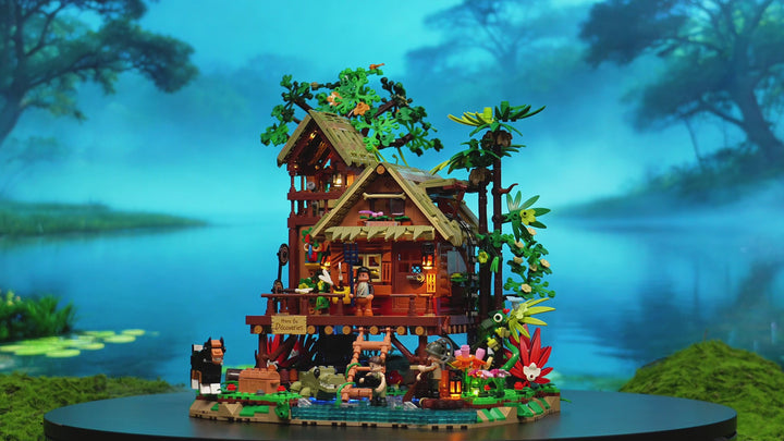 Misty Forest Cabin 360-degree video