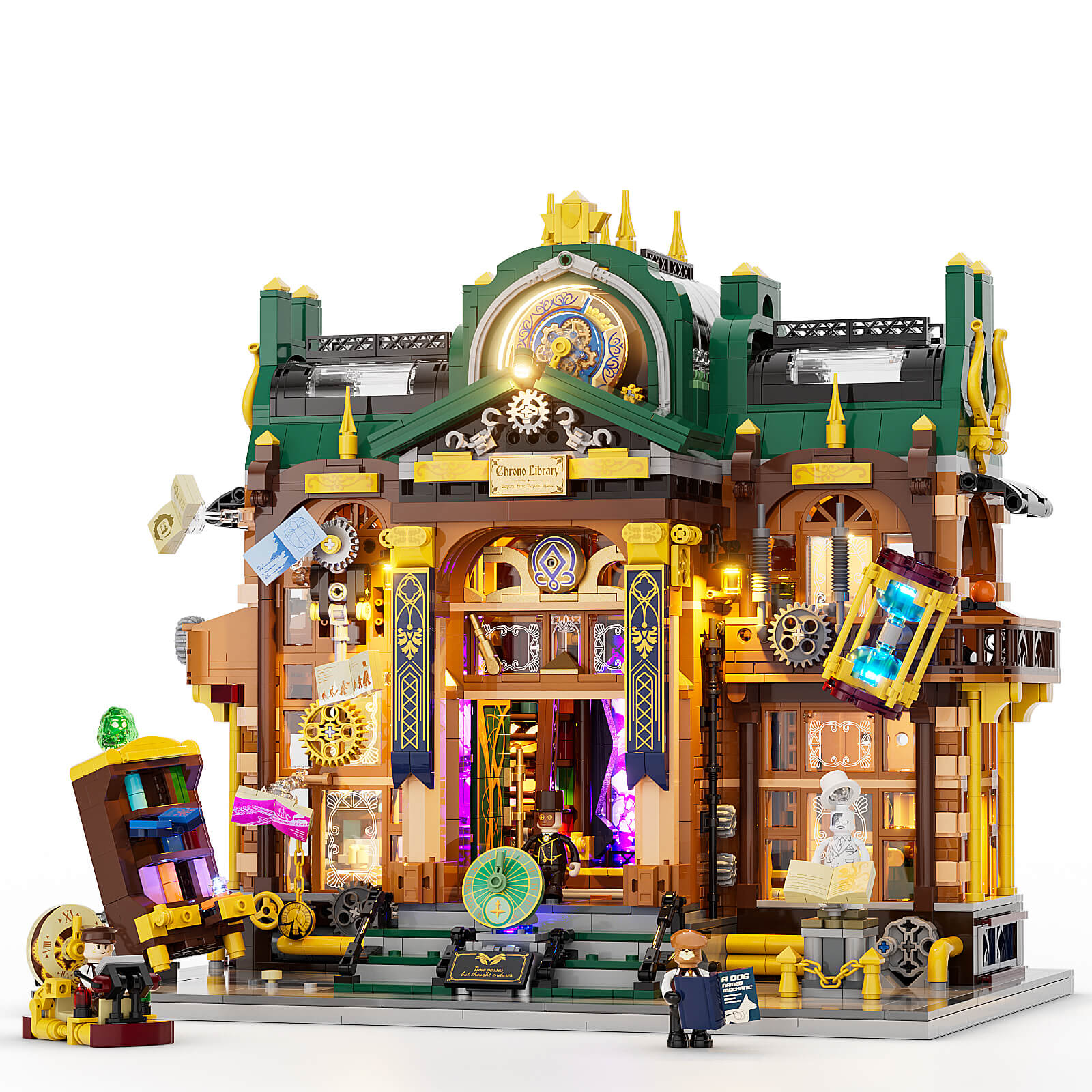 Lumibricks 11012 Steampunk Time Rift Library 11012