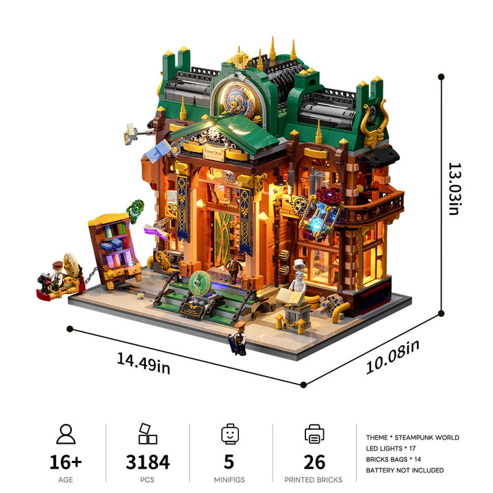 Steampunk Time Rift Library