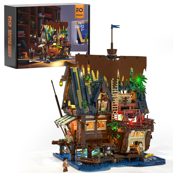 FUNWHOLE - Medieval Pier Inn 2143PCS - Building Block Toy- USA(Ship to USA)