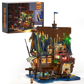 FUNWHOLE - Medieval Pier Inn 2143PCS - Building Block Toy- USA(Ship to USA)