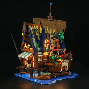 FUNWHOLE - Medieval Pier Inn 2143PCS - Building Block Toy- USA(Ship to USA)