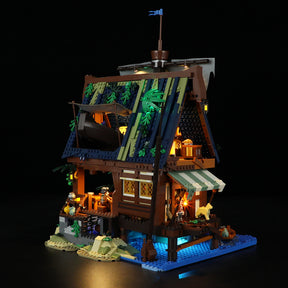 FUNWHOLE - Medieval Pier Inn 2143PCS - Building Block Toy- USA(Ship to USA)